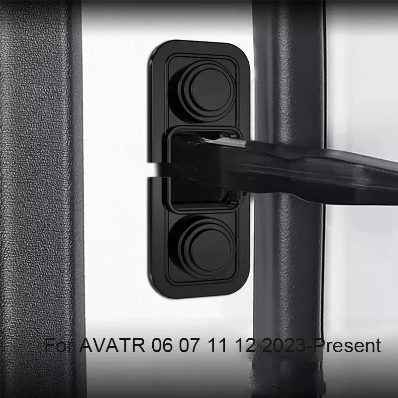 Pro AVATR 06 07 11 12 -2026 Auto 4ks Silikonová podložka omezovače dveří Zámek tlumiče nárazů Kryt ramene dorazu dveří