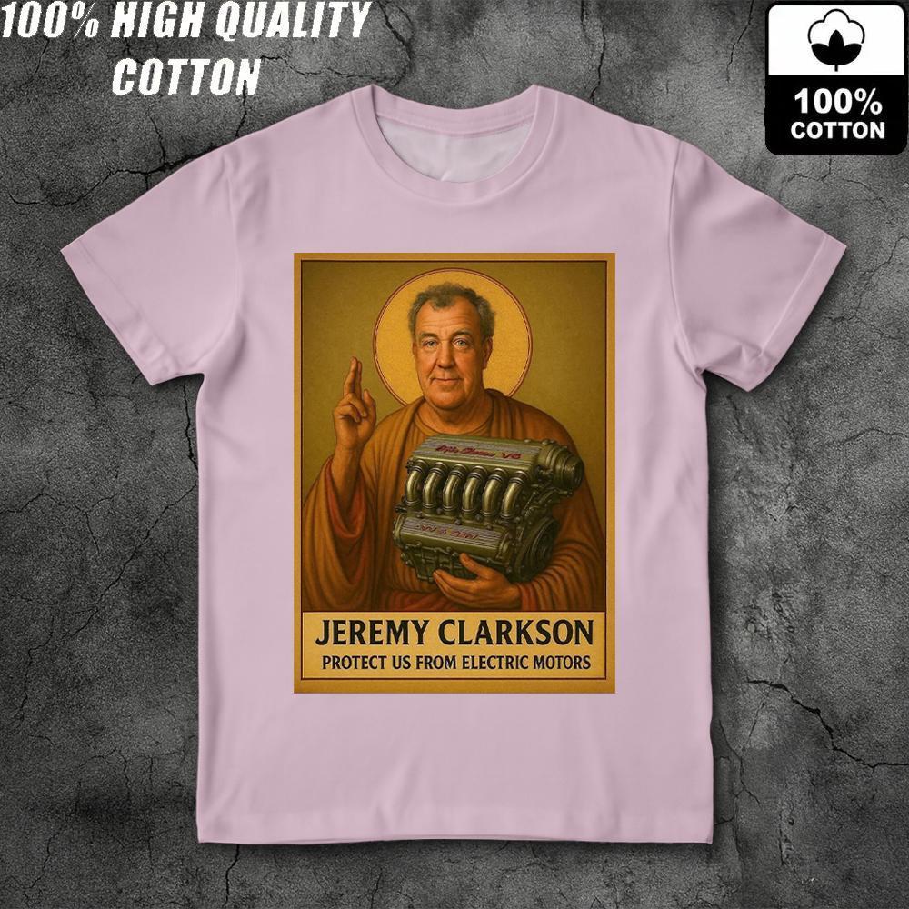 Nieuwe Britse Top Gear Presentator Jeremy Clarkson Grafisch T-shirt 100% Katoen 200g Ruim Korte Mouwen Comfortabel Top Voor Mannen En Vrouwen