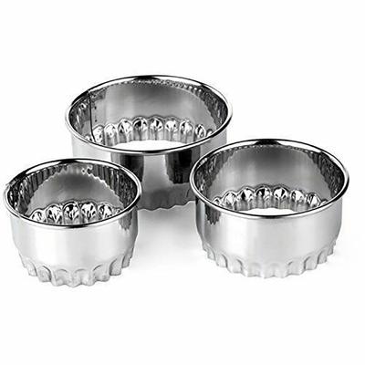 Set Edelstahl Plain Crinkle Scone Gebäck Quiche Tarte Torte Schneider Werkzeuge Versorgung