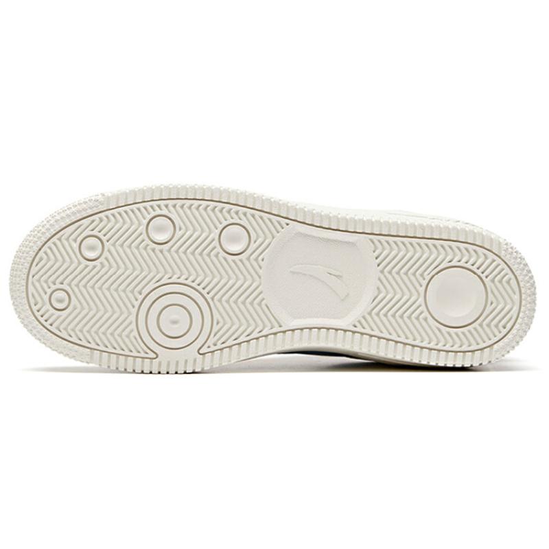 Anta Life Collection Lightweight Breathable Wear-Resistant Slip-Resistant Low-Top Skateboard Shoes Women's White Blue Sneakers