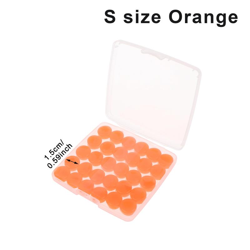 30Pcs Silicone Ear Plugs Reusable Earplugs For Sleeping Swimming Traveling Working Studying Noise Reduction Flexible Ear Plugs