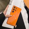 Minimalist Glossy Electroplated Icy Glass Mobile Phone Case for SamSung Galaxy S26 Ultra S25 S24 Full Camera Lens Protect Cover