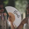 White Bride Hand Fan Summer Beach Pool Wedding Engagement Bachelorette Party Decoration Bridal Shower Honeymoon Bride To Be Gift