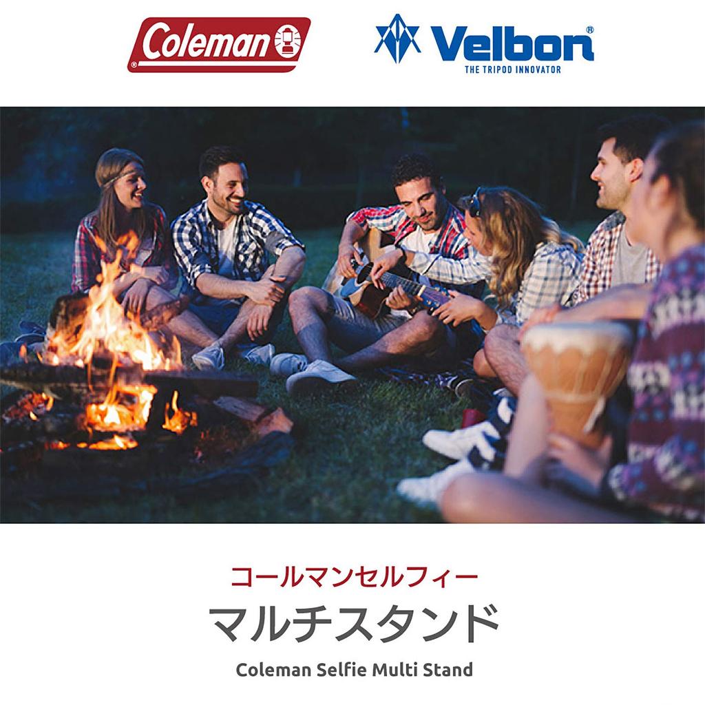 Velbon Coleman Selfie Tripod with Wireless Remote and Camera Compatible with iPhone Android Model Selfie Mini Table Tripod for Web Conferencing