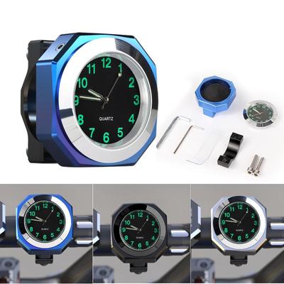 Orologio universale da 22-28 mm con supporto per manubrio impermeabile Orologio da motocicletta Orologio da motocicletta Orologio al quarzo antipolvere con chiave