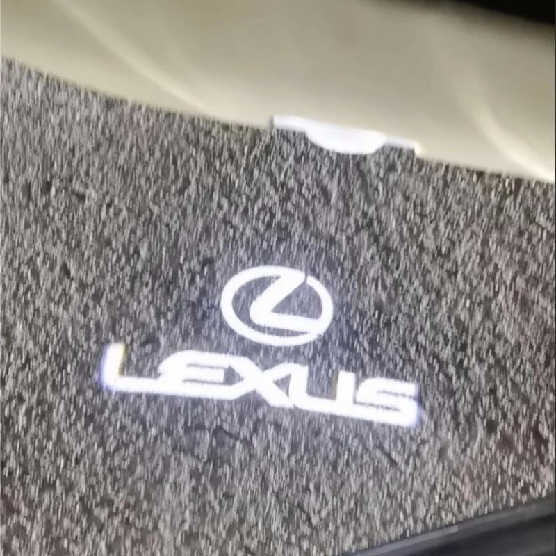 HFHT9 Car Led Welcome Lights Courtesy Projector Ghost Shadow Logo Emblem Light For Lexus IS IS250 IS300 IS350 2006 - 2022 2023 2024