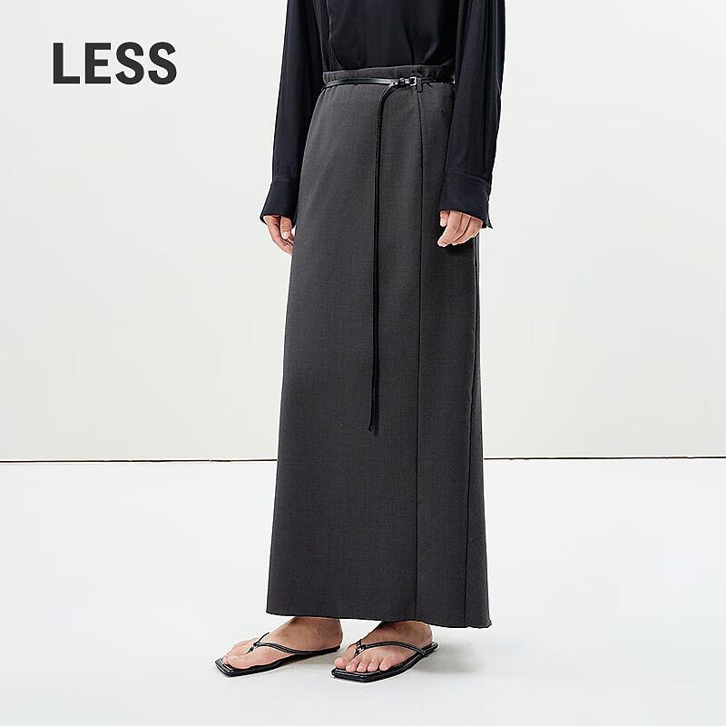 

LESS 2025 Spring Casual Straight Long Skirt XL