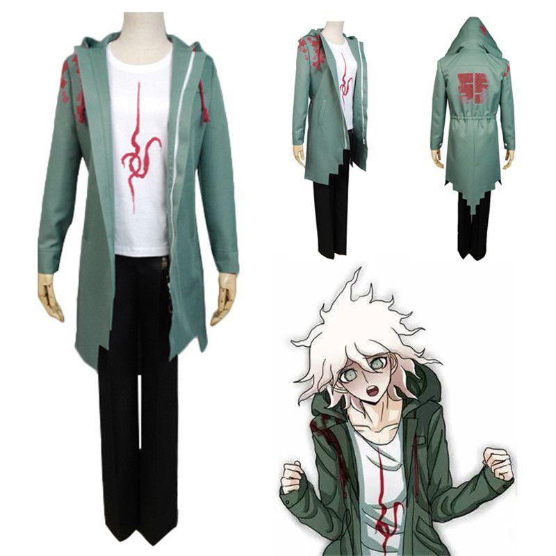 Stylish Danganronpa Komaeda Nagito Anime Costume Uniform Suit With Accessories