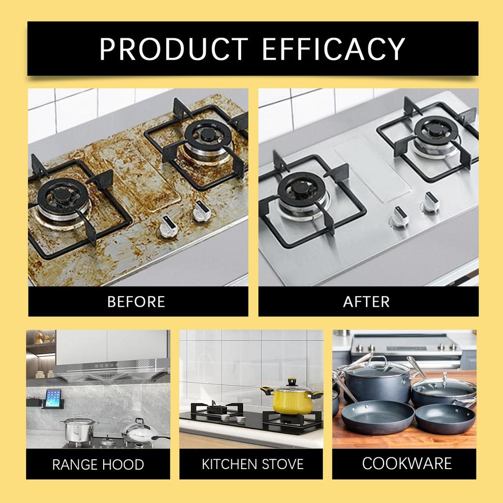 Kitchen Grease Cleaner Kitchen Cooktop Hood Grease Cleaner Glossy Grease Cleaner