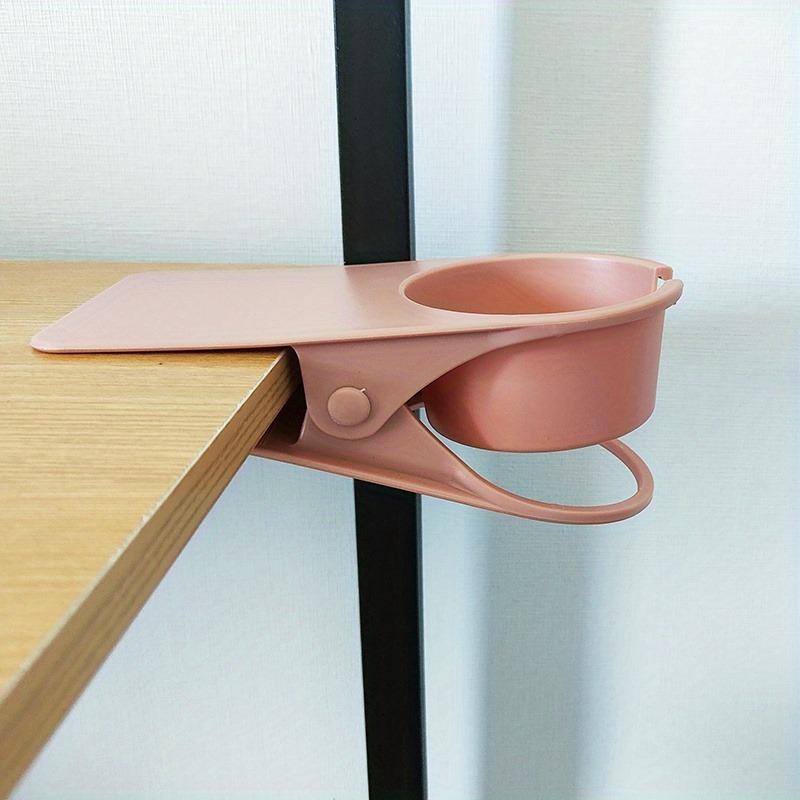 Creative Water Cup Clip Rack Table Side Cup Holder Clip Office Desktop Supplies Plastic Storage Table Side Clip