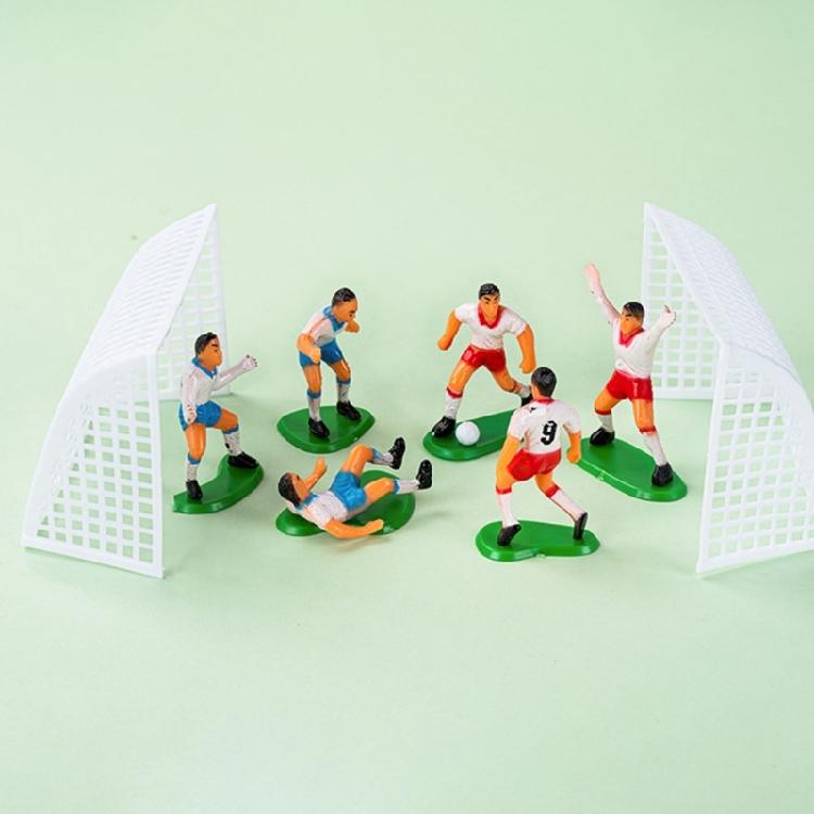 Boys Birthday Party Cake Toppers Football Inspired Decorations Durable Food Safe Plastic Materials Display Ornament