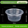 Ronghe 1250ML Round PP Disposable Meal Box with Lid