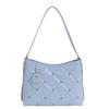 Diamond-in Silver Bag with Diamond-set Large Capacity Underarm Crossbody Bag Versatile and Fashionable and Simple