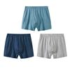 Men Boxer Underwear Elastic High Waist Design Plaid Print U-Convex Shorts Briefs Loose Fit Panties Daily Wear