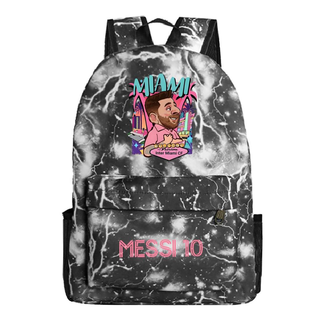 Football Printed Student Backpack Multifunctional Usb Interface Large Capacity Leisure Travel Backpack