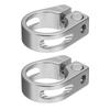 uxcell 2pcs Bike Seatpost Clamp 28.6mm Bike Clip Aluminum Alloy