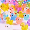 20PCS Miniature Duck Figures Night Glowing Statues for Bedrooms And Living Area Decoration for Children Adults Gift