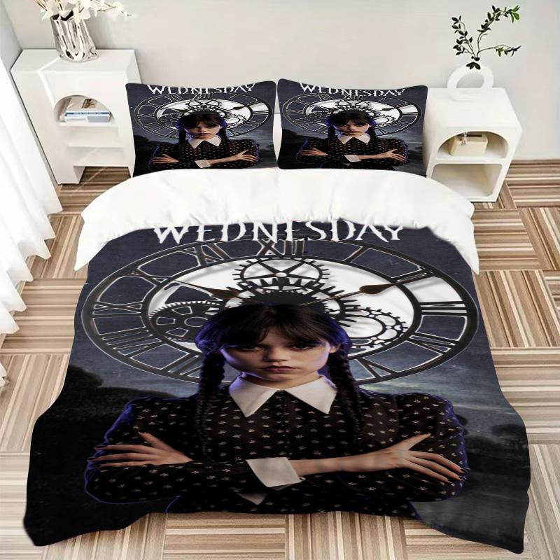 Gothic Clockwork Mystery Print 3Pcs Bedding Setduvet Cover With 2 Bedropillowcase Home Birthday Gift
