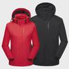 Men's 3-in-1 Detachable Waterproof & Windproof Mountaineering Jacket, Winter Thick Warm Women's Couple Jacket