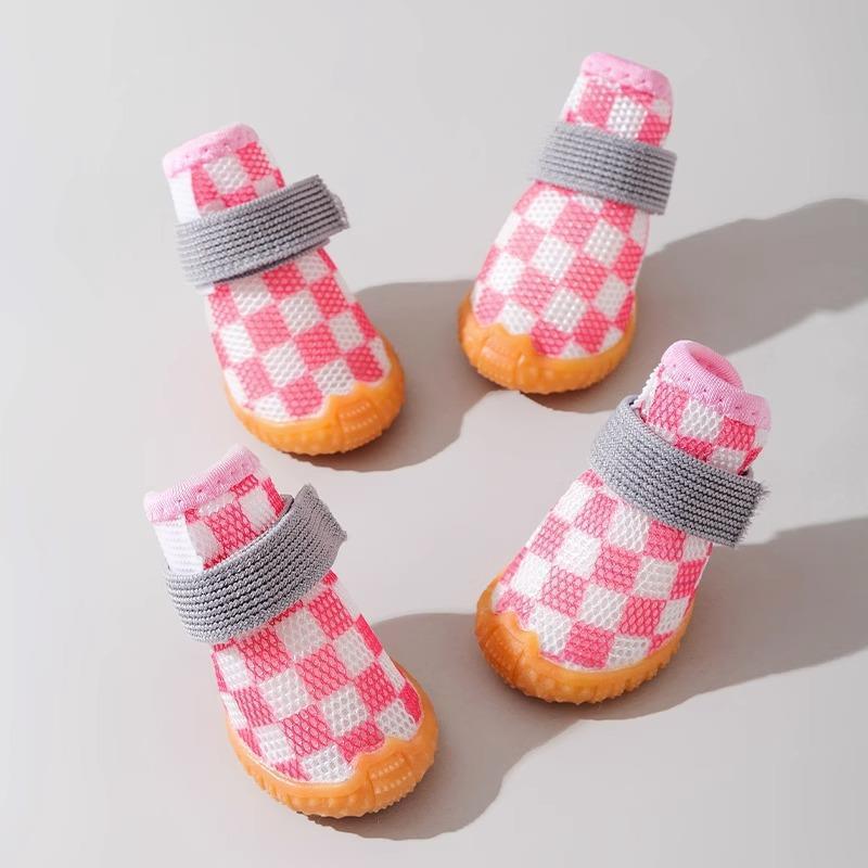 Breathable Mesh All Season Non Slip Durable Dog Shoes For Small Dogs