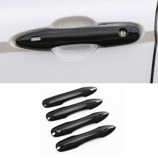 Carbon Fiber Side Car Door Handle Cover Trim For Toyota Venza - 4PCS