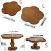 Vintage Dessert Tall Tray Wood Kitchen Coaster Creative Storage Tray  Photo Props Decor