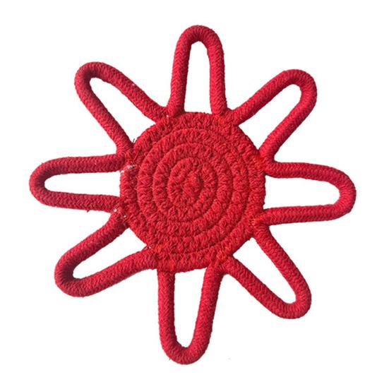 Sunflower Cotton Rope Insulation Mat Nordic Style Coaster Handmade Heat for Table Placemat