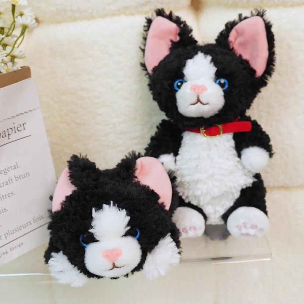 Wrist Pad Curly Cat Doll Pendant Animal German Curly Cat Plush Doll Birthday Parties