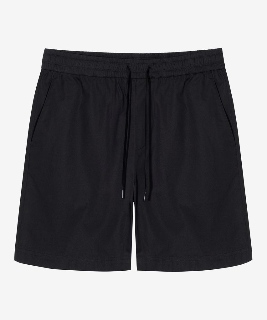 BASIC HOUSE Cotton String Band Half Pants Black Lzhp3104 (A Type)