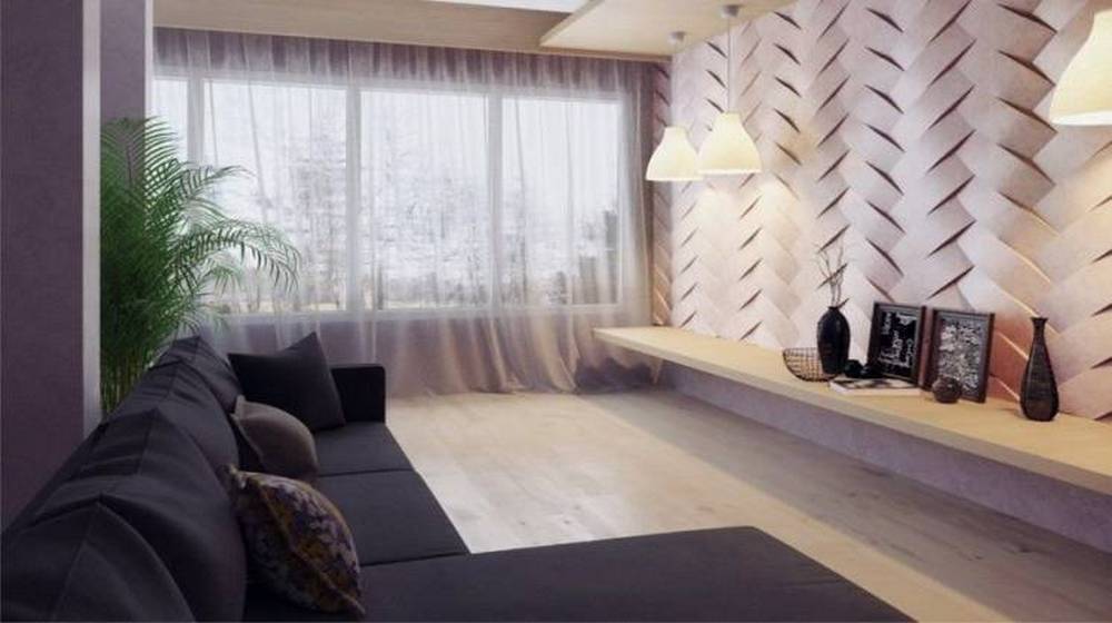 3D nástěnný panel Forma na sádrové, sádrové nebo betonové dlaždice pro dekorativní nástěnné panely 'Copánky'