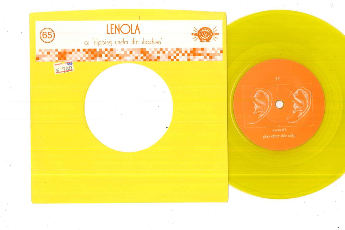 

7inch Record LENOLA - Slipping Under The Shadows WORM65 EARWORM 2000 UK Rock Used