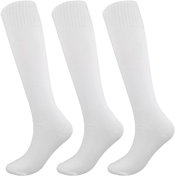 Custom Soccer Socks Anti-Slip Breathable Casual Knee-High Sports Socks Anti-Bacterial Feature Summer Logo Cuff Body S белый