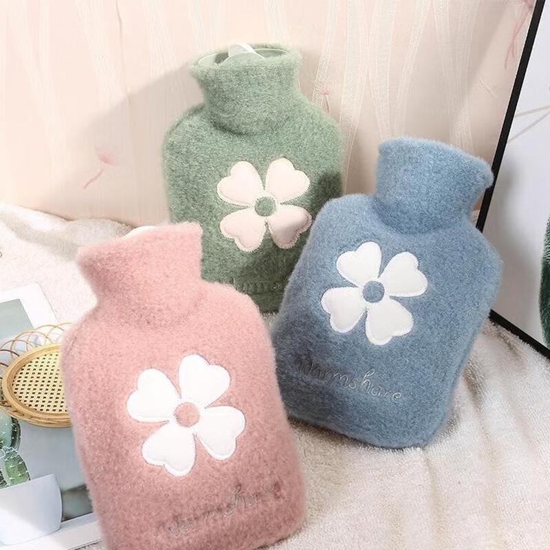 DUTRIEUX Niedliches Plüsch-Heißwasserflasche mit vierblättrigem Kleeblatt