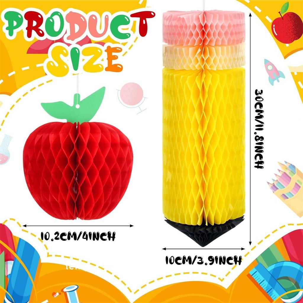 12Pcs Vibrant Paper Garland Decoration Beautiful Paper Garland Set Hangings Decoration for School Welcome Party