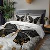 Comforter 3Pcs Three-Dimensional Golden Flower Butterfly Set 1 + 2 S Without Pillow Core
