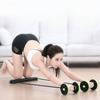 Double Roller Ab Roller Resistance Bands Abdominal Wheel Abdominal Muscle Trainer  Fitness Training
