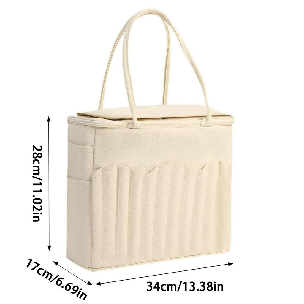 Knitting Crochet Organizer Large Capacity Yarn Organizer Bag Portable Organizer Tote Crochet Project Bag Knitting Travel Tote
