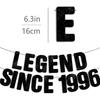 Černý Papírový Legendární Od roku 1996 Banner Girlanda Ručně Vyrobený Šťastné Narozeniny Banner Dekorativní Oslava Párty Scéna Rekvizita Darování
