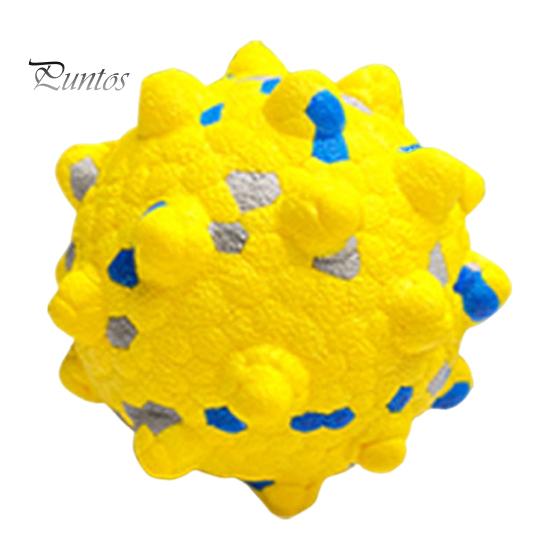 

Неразрушимая игрушка для жевания собак. Прочный мяч для прорезывания зубов у собак, для агрессивных любителей жевать. Интерактивные прыгучие мячи из попкорна для больших, средних и маленьких собак. 1pc жёлтый