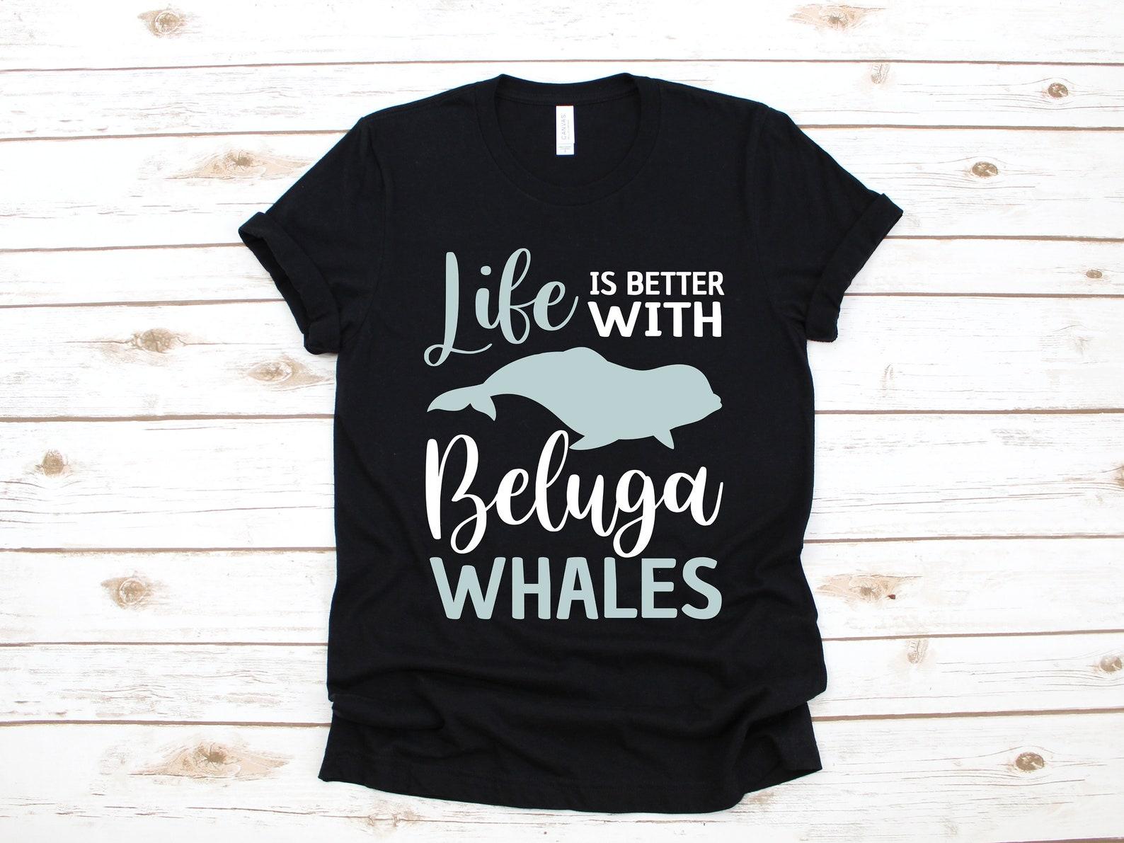 Beluga Whales T-Shirt, Funny Beluga Whale T-Shirt, Cute Whale Tank Top, T-shirt, T-shirt,T-shirt M