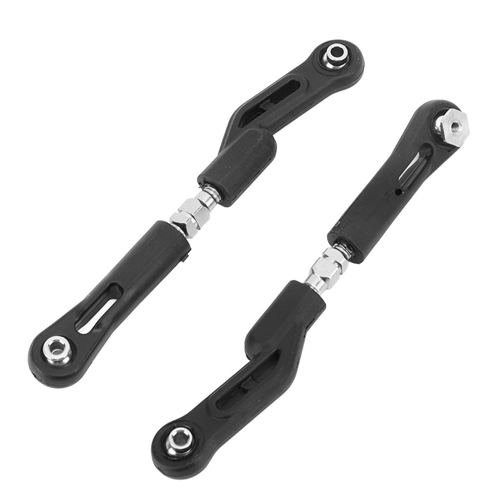 2 Pièces RC Tirant Supérieur Arrière Résistant à l'Usure Léger Tirant de Direction RC pour Voiture ZD Racing 1/8 Noir