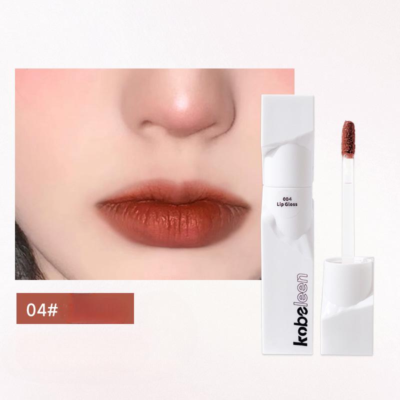 Irregular Lip Glaze Matte Velvet Lip Clay Grey Powder Low Saturation Vegan White Versatile Not Picky Skin