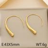 Korean Fashion Titanium Steel Line Earrings for Women