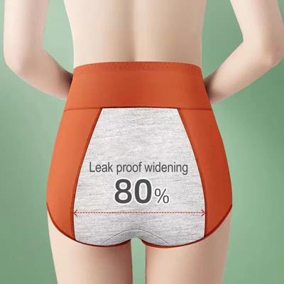 Ropa Interior Menstrual para Mujer de Cintura Alta a Prueba de Fugas de Algodón Bragas Menstruales para Flujo Abundante Ropa Interior Postparto