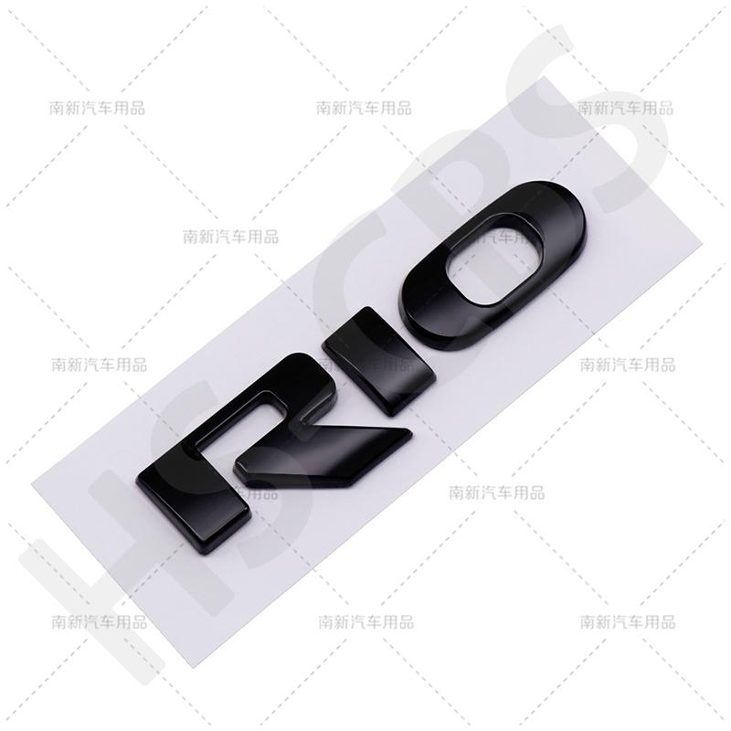 1 Pezzo Adesivo Auto 3D in ABS RIO Emblema Logo Bagagliaio Posteriore Decalcomania Auto Decorazione Carrozzeria Distintivo Decorazione Accessori