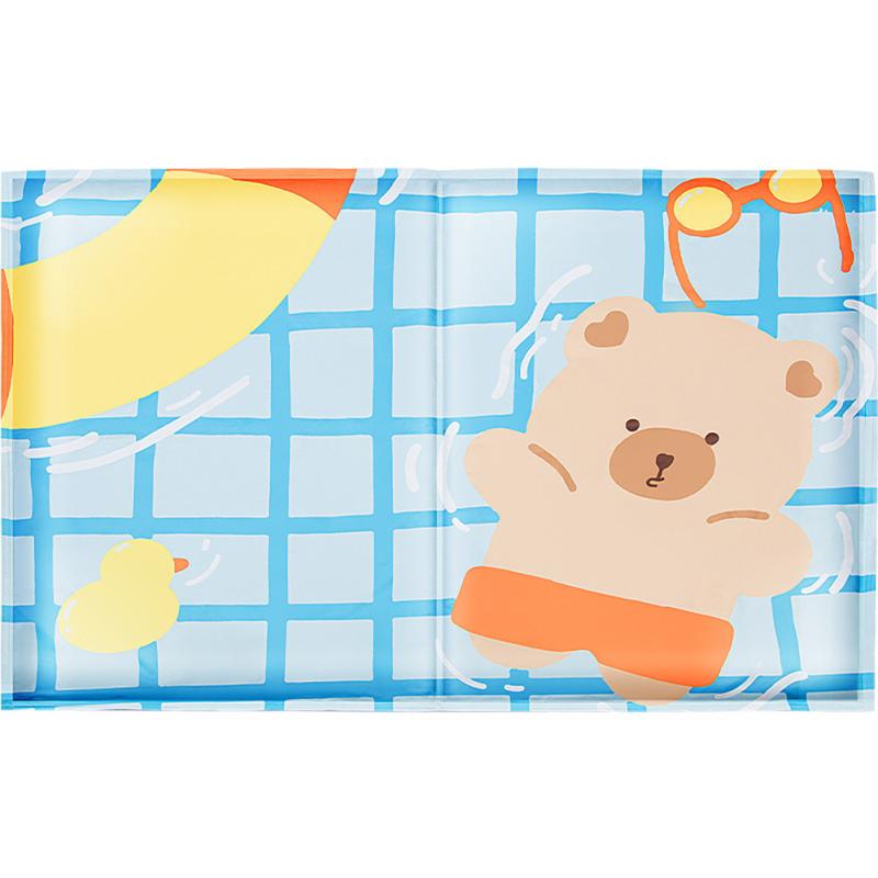 Pet Cooling Mat Bed Cartoon Printing Heat Relief Puppy Dog Cat Ice Pad Summer Supplies