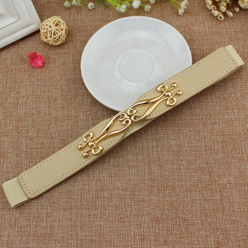 Spring And Summer Women'S Thin Dress With Elastic Buckle Waist Seal Women'S Fashion Accessories, Thin Elastic Belt Three Sizes