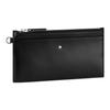 Montblanc Meisterstück Elegant Design Iconic Hexagonal White Star Brand Logo Zipper Closure Leather Clutch Mini Men clutch Black 129904