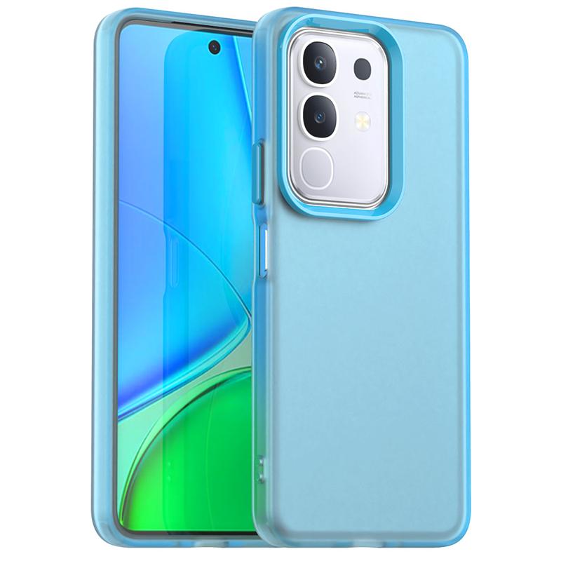 Anti-Drop Candy Color Phone Case For Vivo Y29 Matte PC Transparent Back Case For Vivo Y29 4G Cover For Vivo Y29 Case 6.68 inch