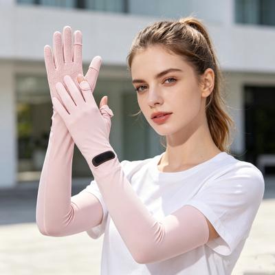 UV ochranné dlouhé rukavice, letní rukavice na řízení s plnými prsty, protiskluzová dlaň, otvor pro hodinky, ochranné rukavice proti slunci pro ženy, cyklistiku, turistiku